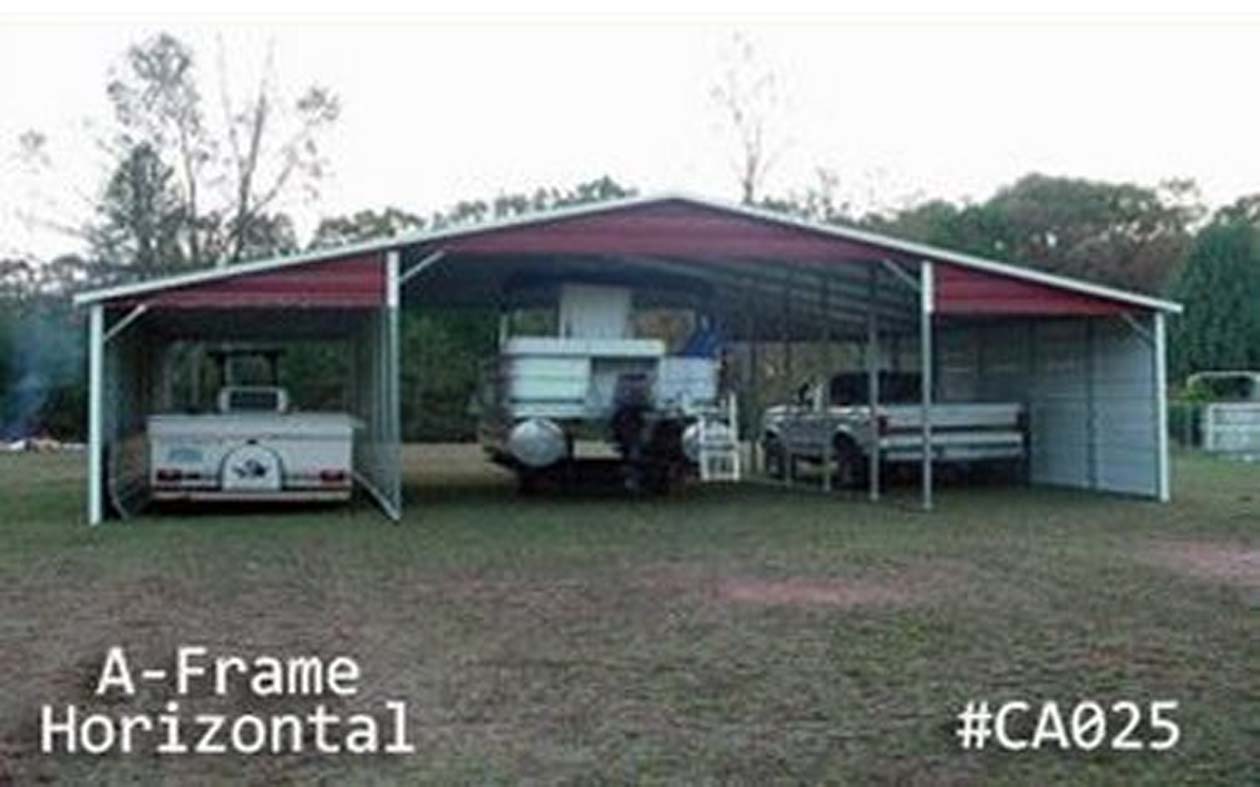 A-Frame horizontal Carports